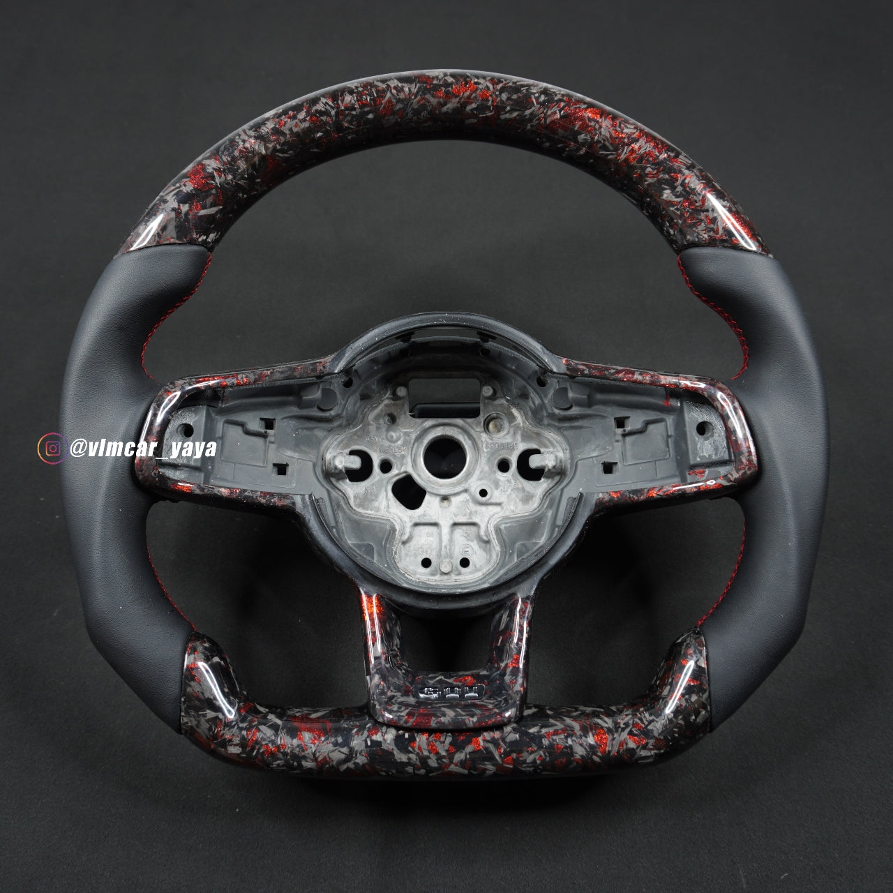 Private Custom Carbon Fiber Steering Wheel For Volkswagen Golf7 MK7R GTI VW