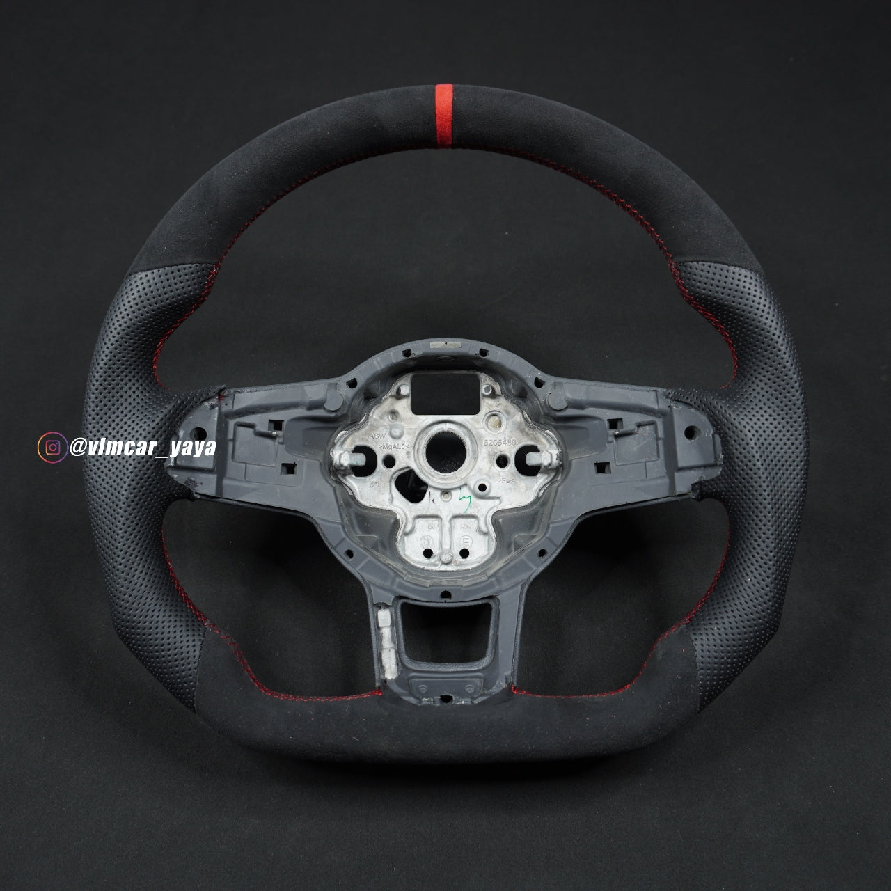 Private Custom Carbon Fiber Steering Wheel For Volkswagen Golf7 MK7R GTI VW