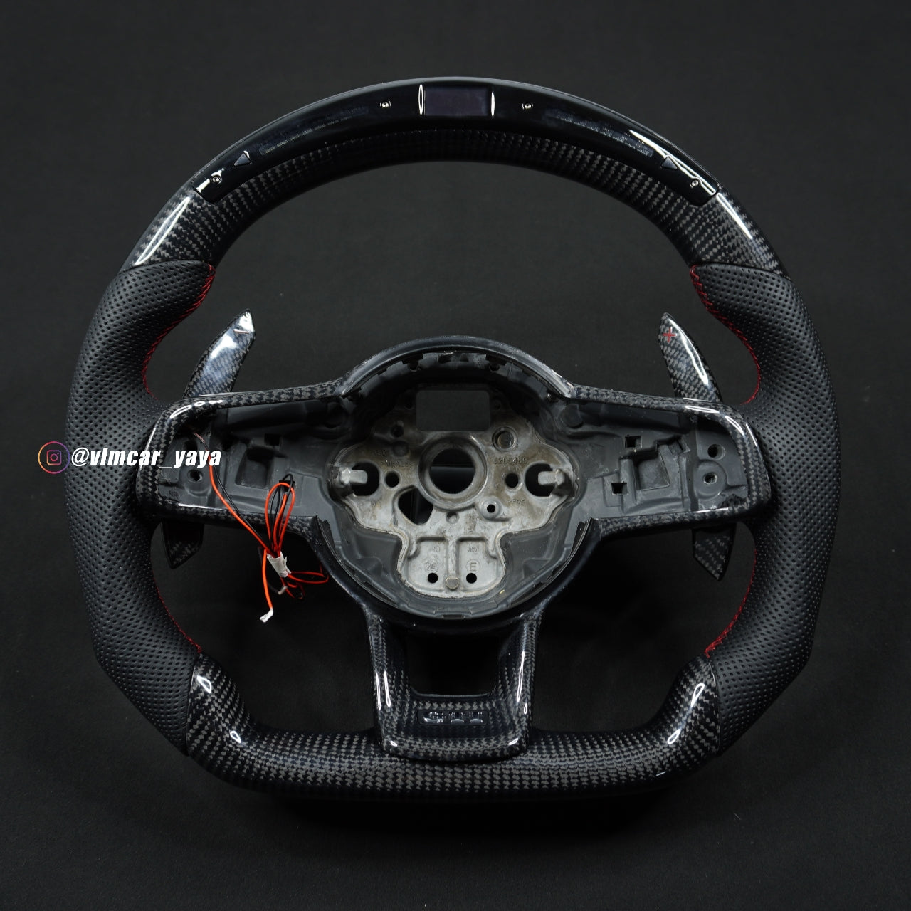 Private Custom Carbon Fiber Steering Wheel For Volkswagen Golf7 MK7R GTI VW