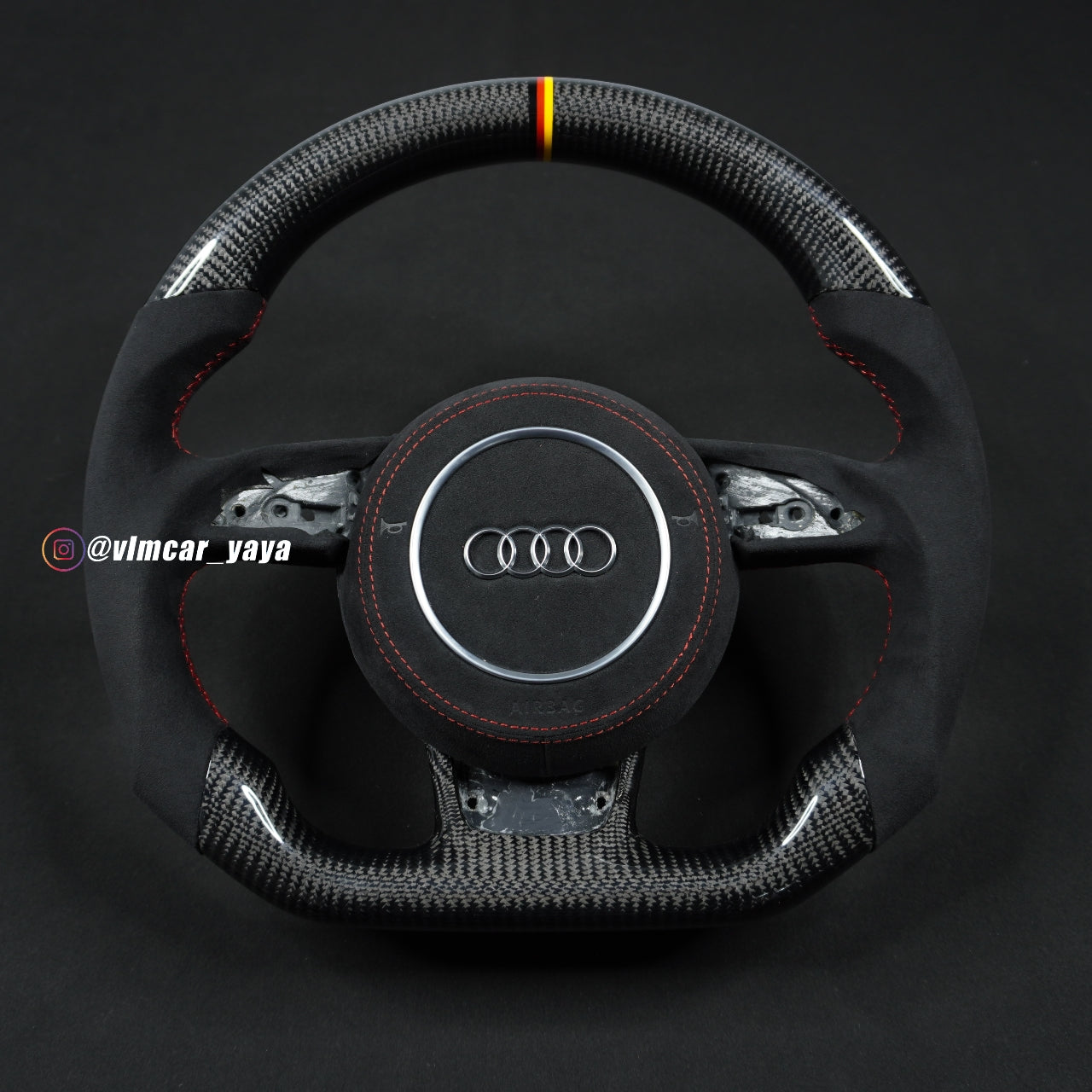 Private Custom Carbon Fiber Steering Wheel For Audi TT R8 A3 S3 8P RS3 RS6