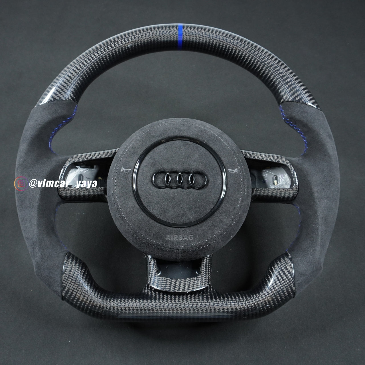 Private Custom Carbon Fiber Steering Wheel For Audi TT R8 A3 S3 8P RS3 RS6
