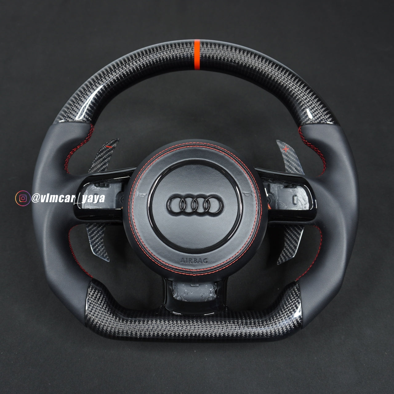Private Custom Carbon Fiber Steering Wheel For Audi TT R8 A3 S3 8P RS3 RS6