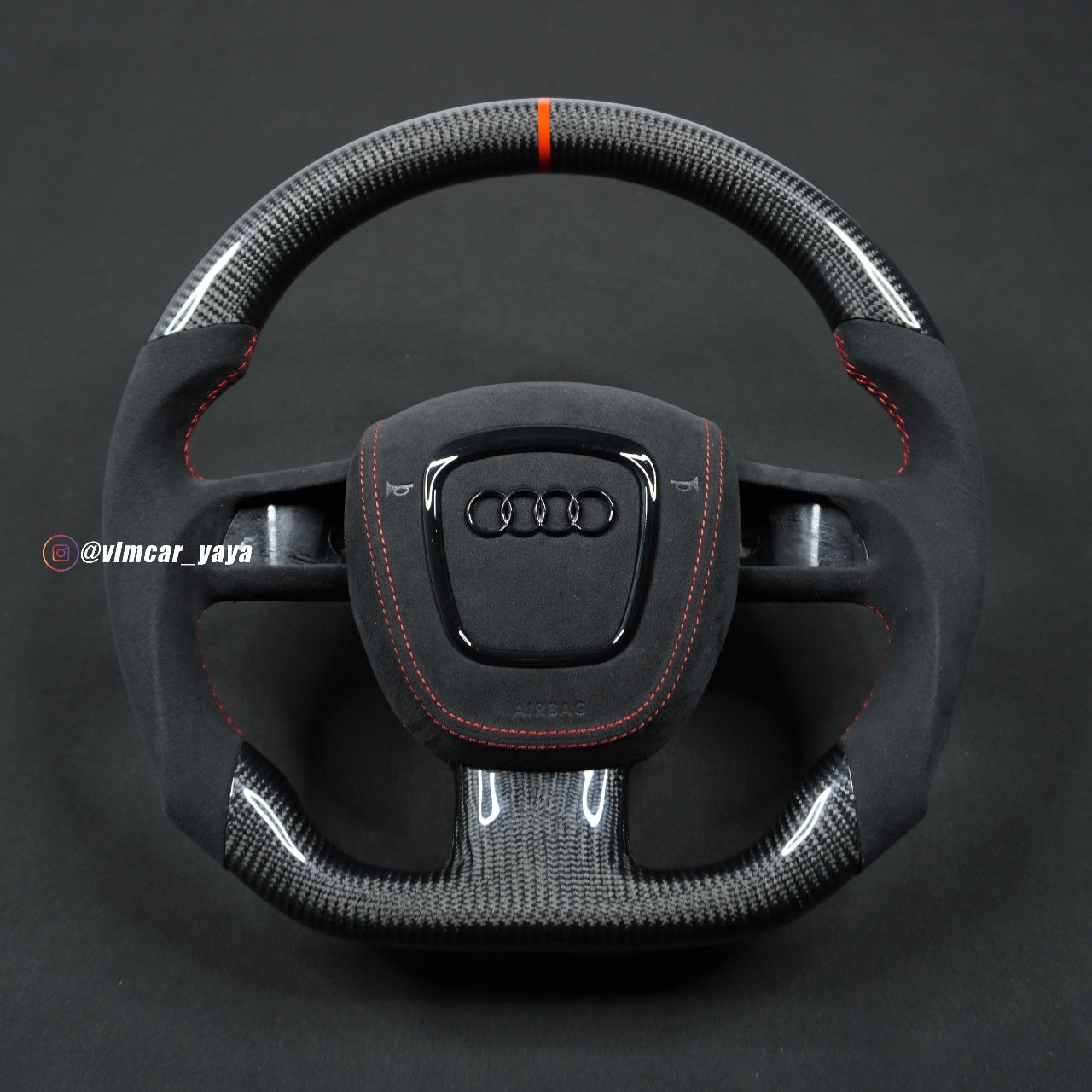 Private Custom Carbon Fiber Steering Wheel For Audi A3 A4 A5 S4 S5 S6 RS4 RS5 Q5 Q7
