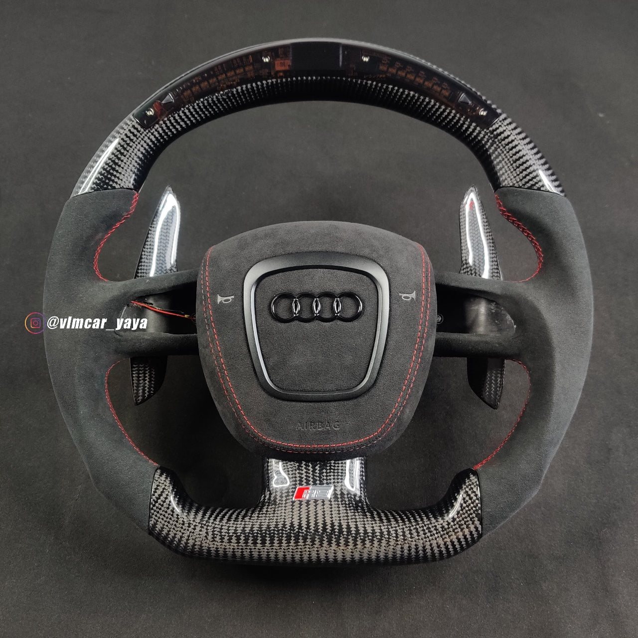 Private Custom Carbon Fiber Steering Wheel For Audi A3 A4 A5 S4 S5 S6 RS4 RS5 Q5 Q7