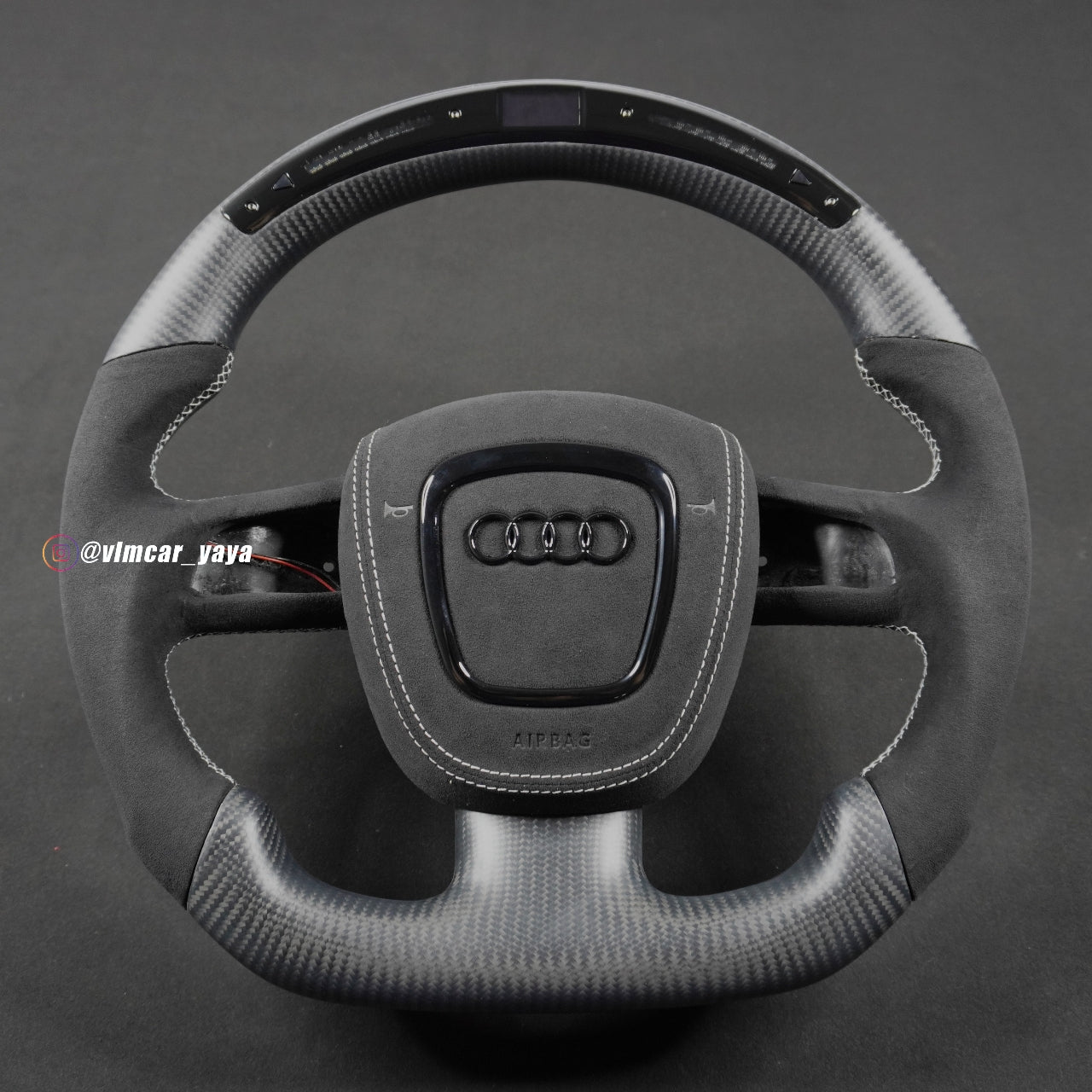 Private Custom Carbon Fiber Steering Wheel For Audi A3 A4 A5 S4 S5 S6 RS4 RS5 Q5 Q7