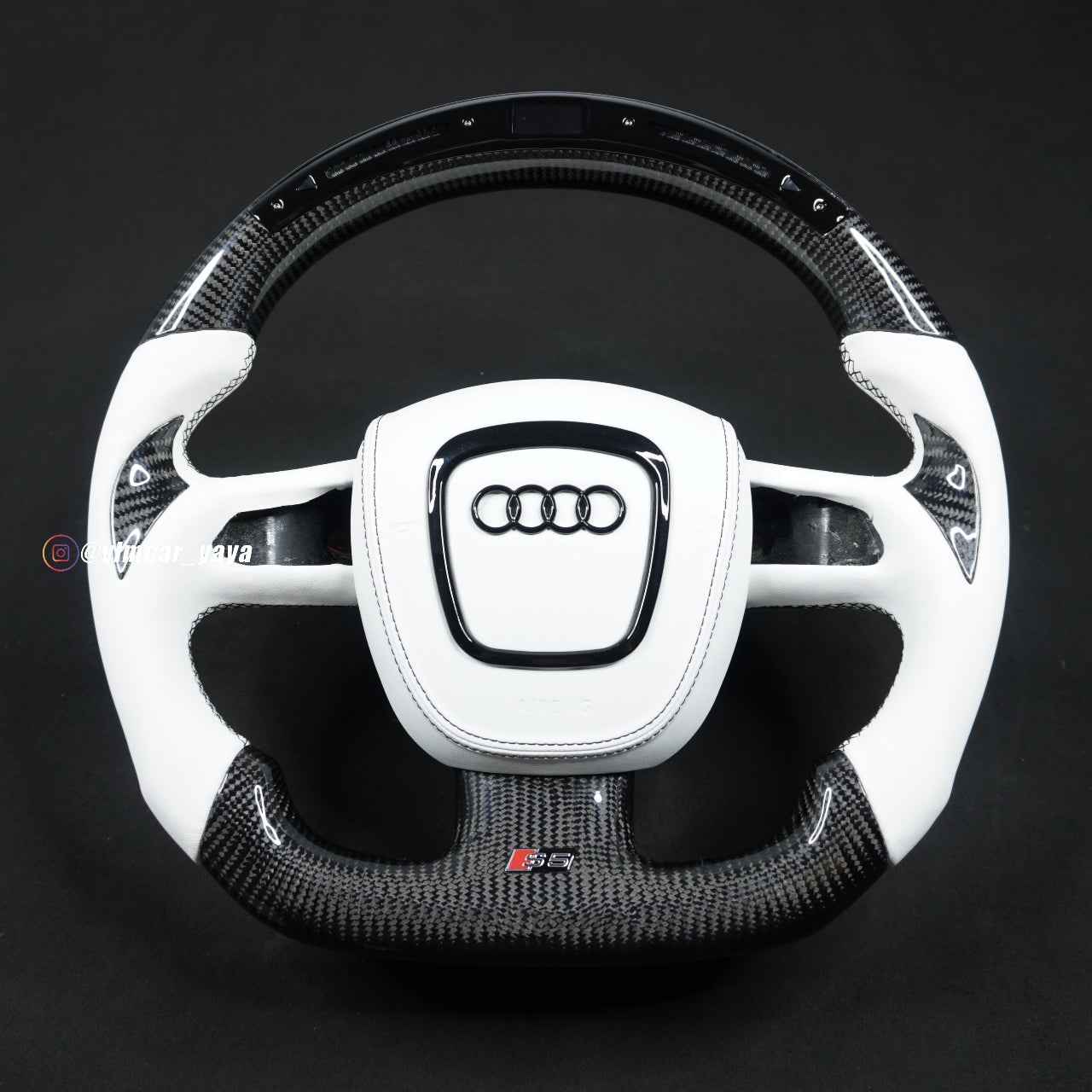 Private Custom Carbon Fiber Steering Wheel For Audi A3 A4 A5 S4 S5 S6 RS4 RS5 Q5 Q7