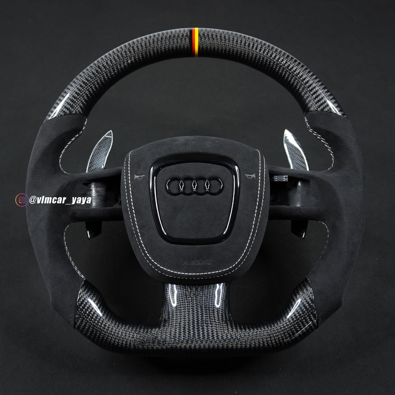 Private Custom Carbon Fiber Steering Wheel For Audi A3 A4 A5 S4 S5 S6 RS4 RS5 Q5 Q7