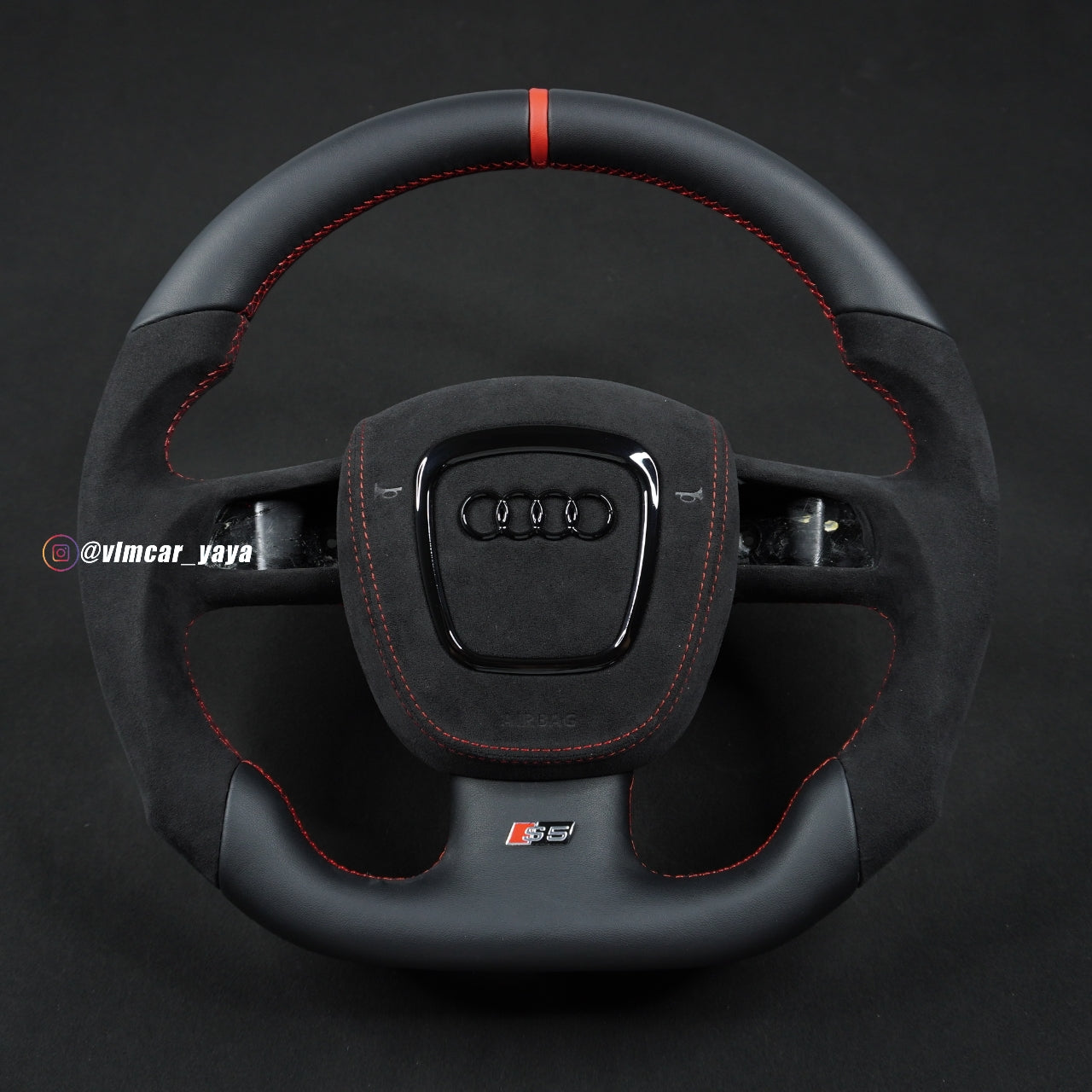 Private Custom Carbon Fiber Steering Wheel For Audi A3 A4 A5 S4 S5 S6 RS4 RS5 Q5 Q7