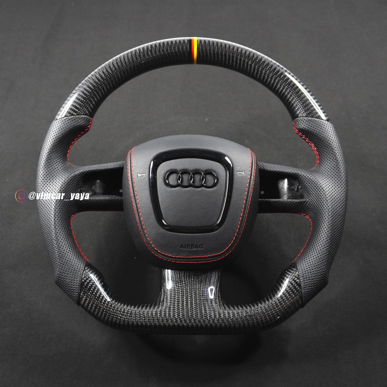 Private Custom Carbon Fiber Steering Wheel For Audi A3 A4 A5 S4 S5 S6 RS4 RS5 Q5 Q7