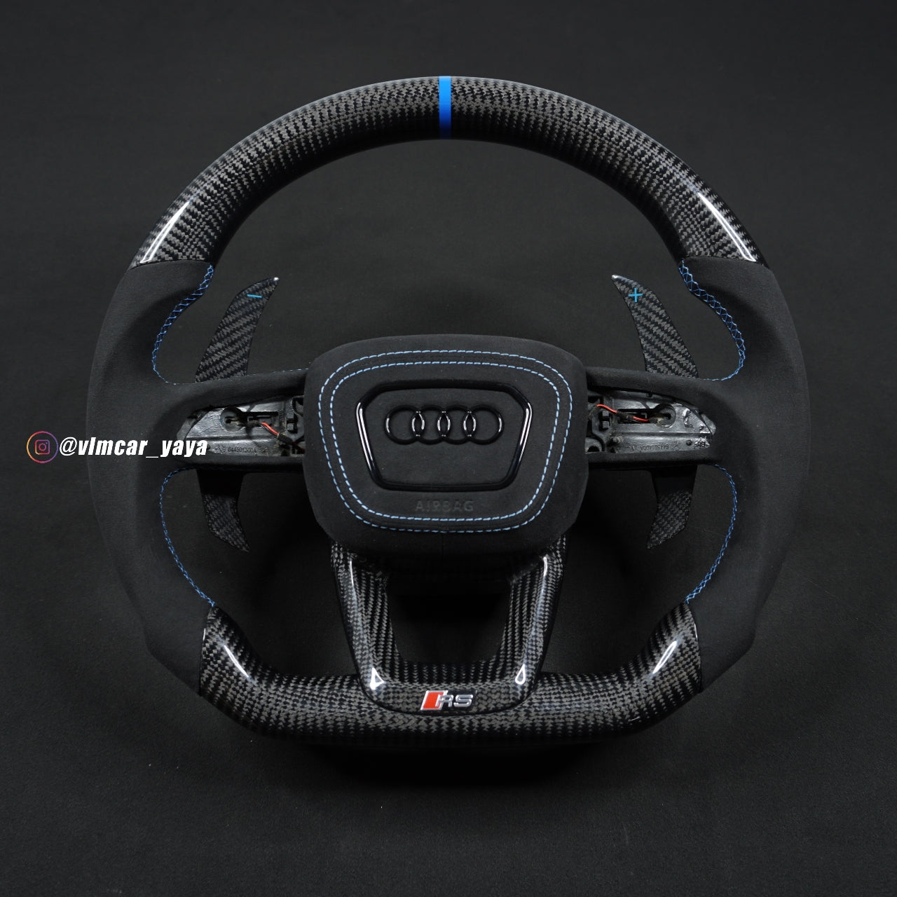 Private Custom Carbon Fiber Steering Wheel For Audi Q3 Q5 SQ8 RS5