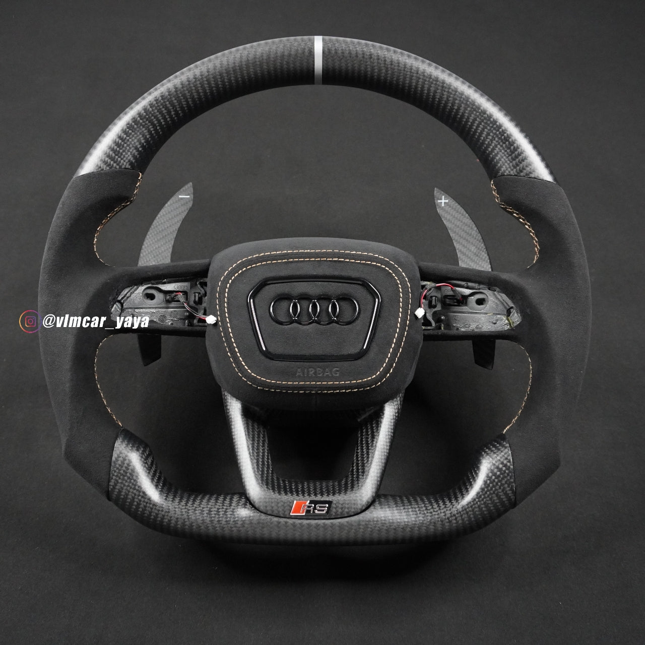 Private Custom Carbon Fiber Steering Wheel For Audi Q3 Q5 SQ8 RS5