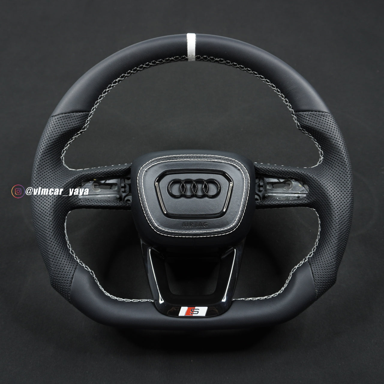Private Custom Carbon Fiber Steering Wheel For Audi Q3 Q5 SQ8 RS5