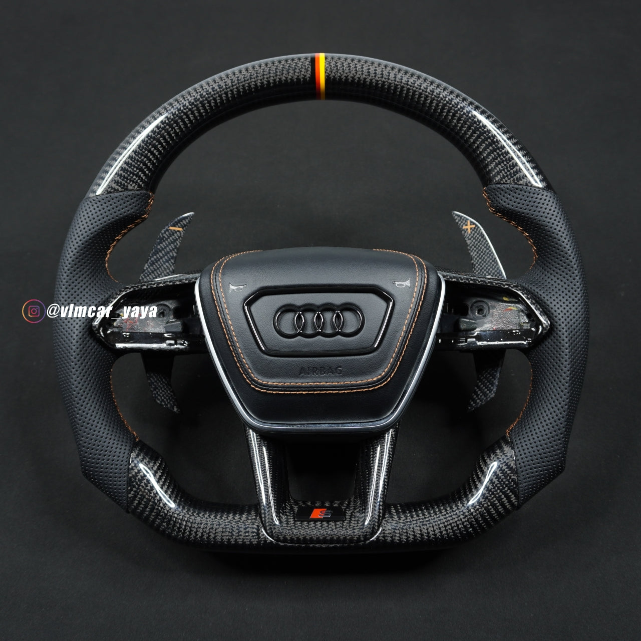 Private Custom Carbon Fiber Steering Wheel For Audi A6 A7 C8 New Style
