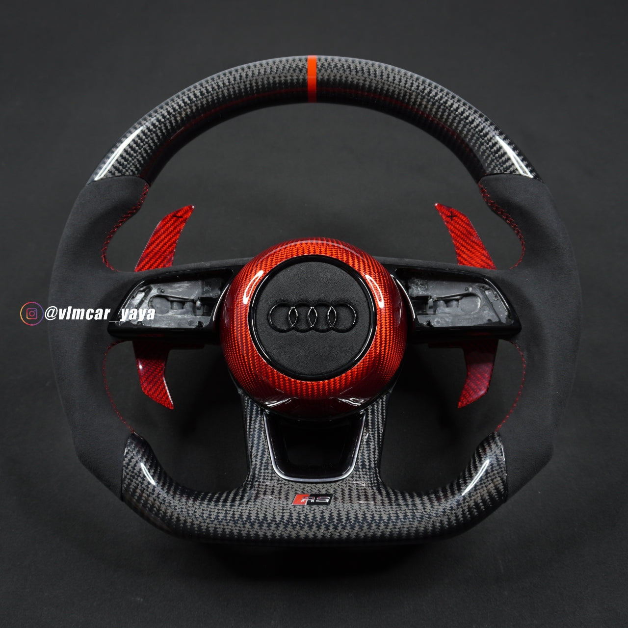 Private Custom Carbon Fiber Steering Wheel For Audi A4 A5 S3 S4 S5 RS3 RS4 RS7