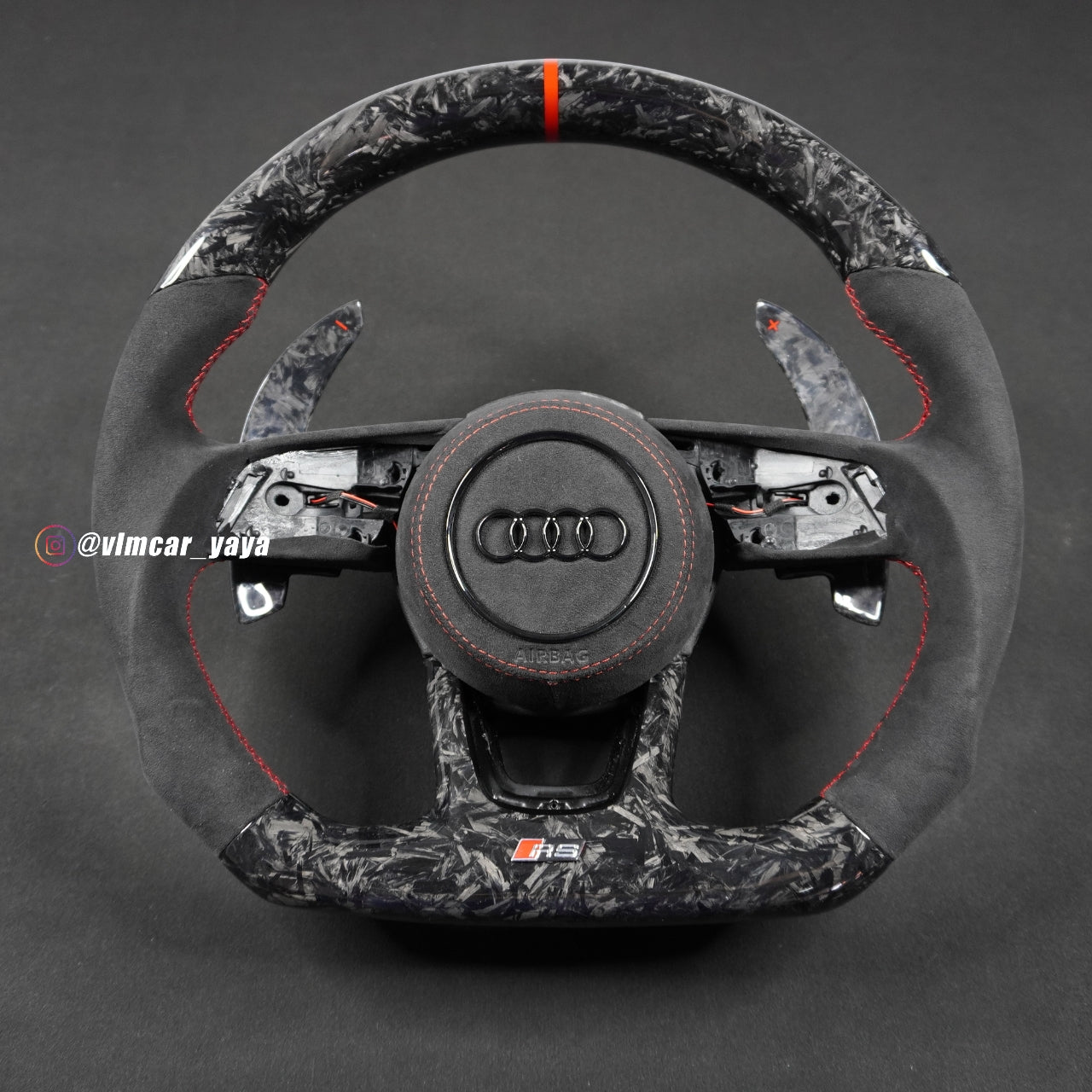 Private Custom Carbon Fiber Steering Wheel For Audi A4 A5 S3 S4 S5 RS3 RS4 RS7