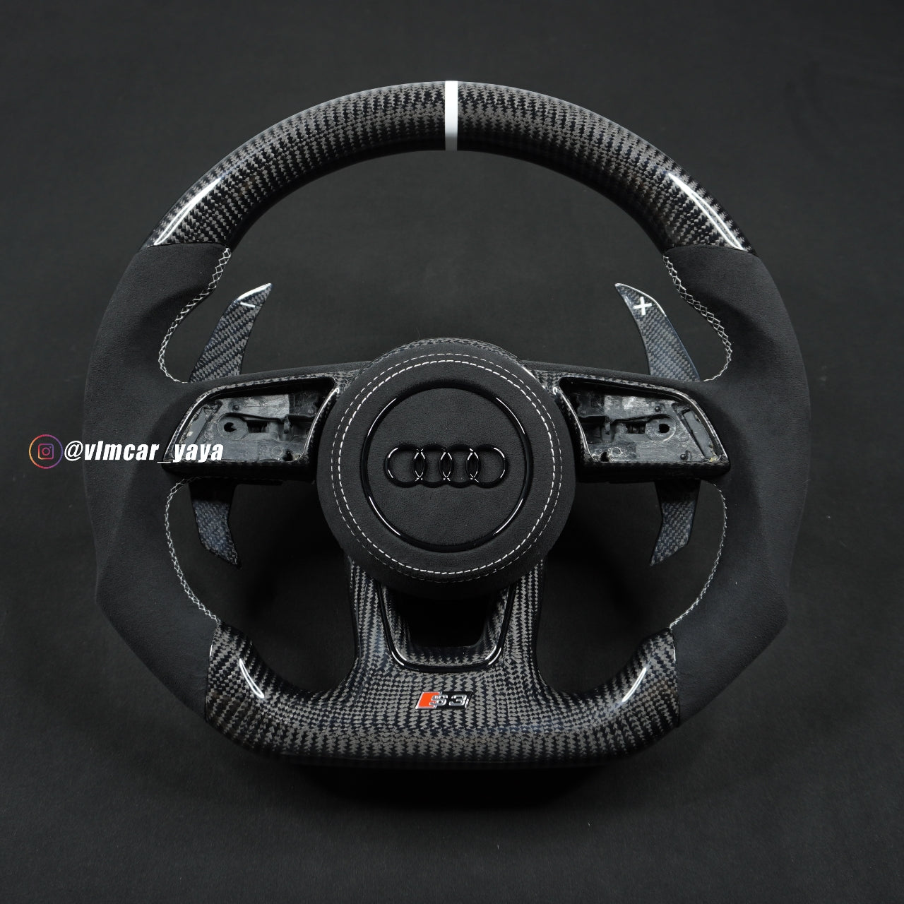 Private Custom Carbon Fiber Steering Wheel For Audi A4 A5 S3 S4 S5 RS3 RS4 RS7
