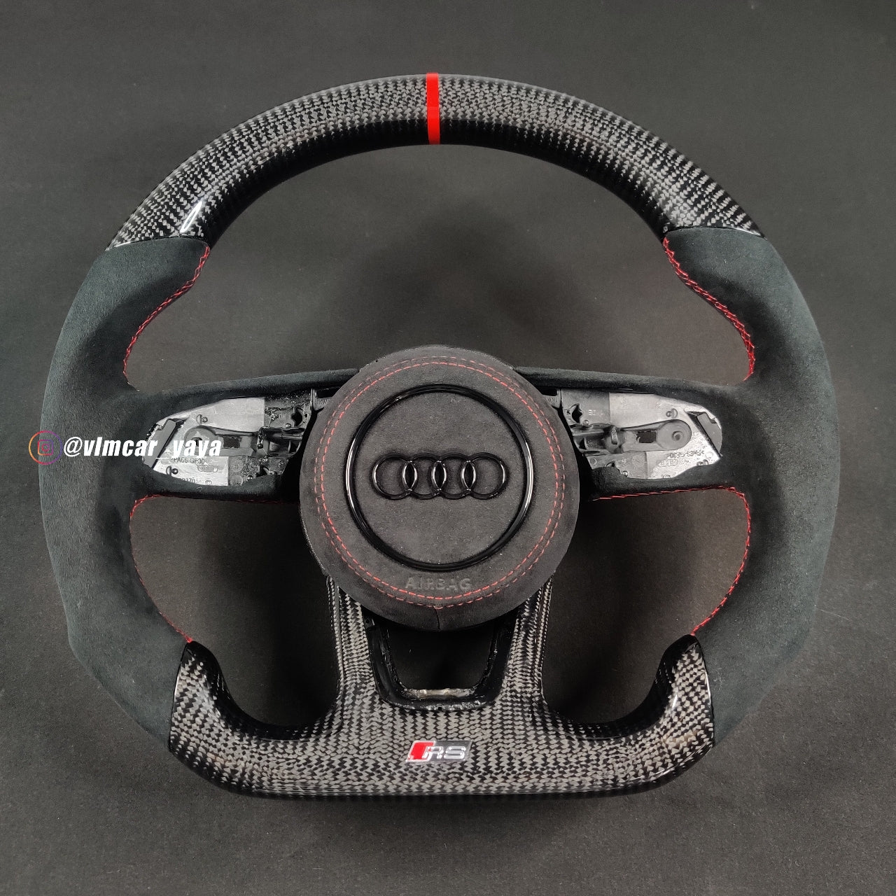 Private Custom Carbon Fiber Steering Wheel For Audi A4 A5 S3 S4 S5 RS3 RS4 RS7