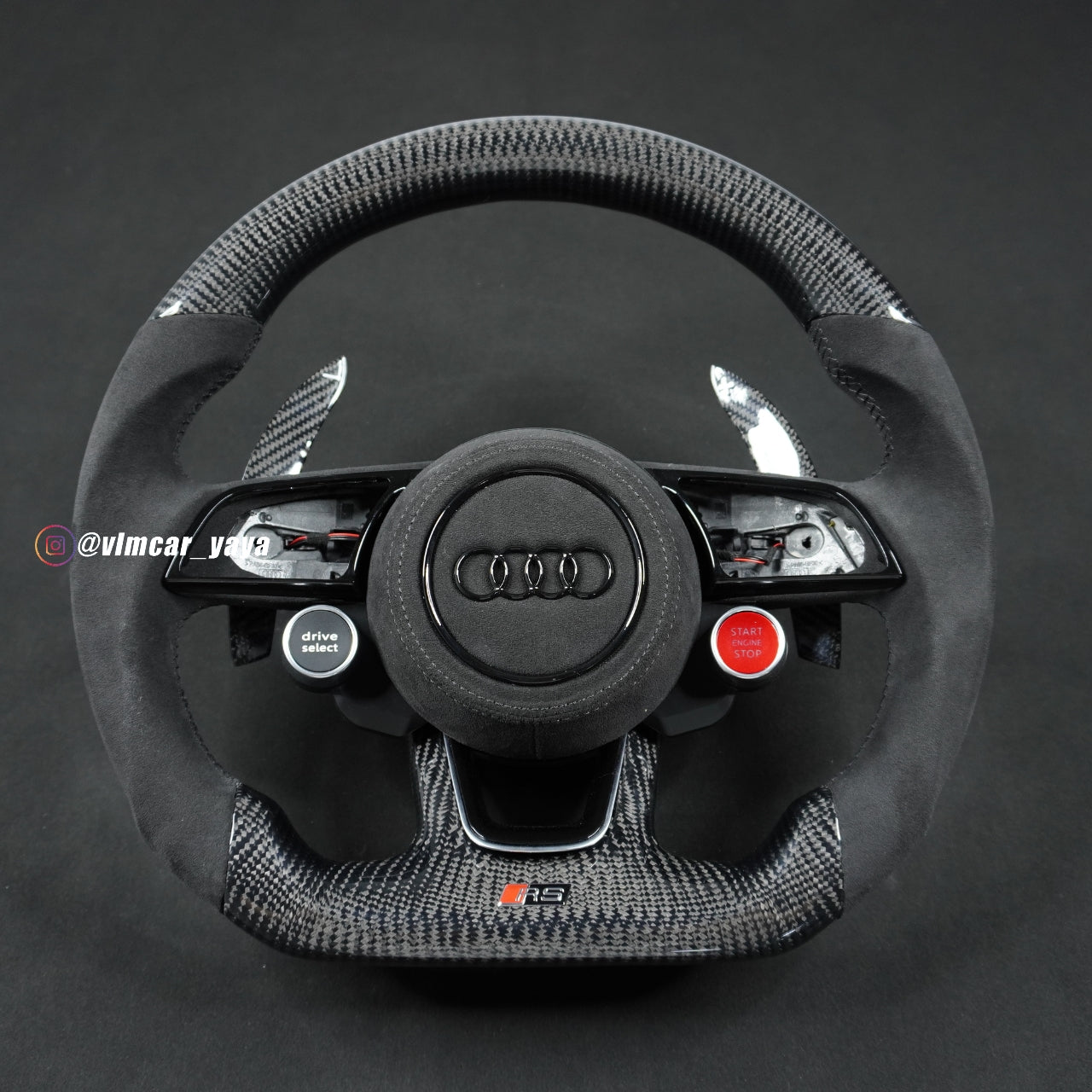 Private Custom Carbon Fiber Steering Wheel For Audi A4 A5 S3 S4 S5 RS3 RS4 RS7
