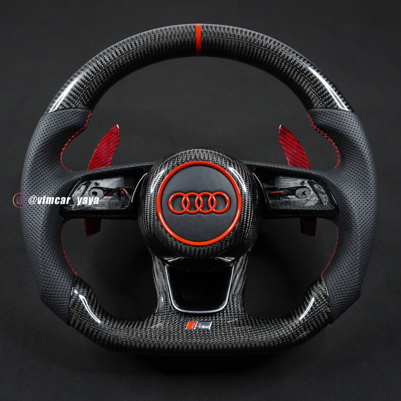 Private Custom Carbon Fiber Steering Wheel For Audi A4 A5 S3 S4 S5 RS3 RS4 RS7
