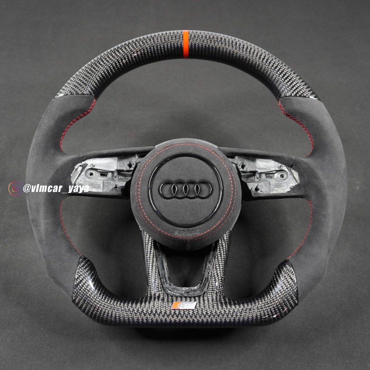 Private Custom Carbon Fiber Steering Wheel For Audi S3 S4 S5 RS3 RS4 RS7 A4 A5