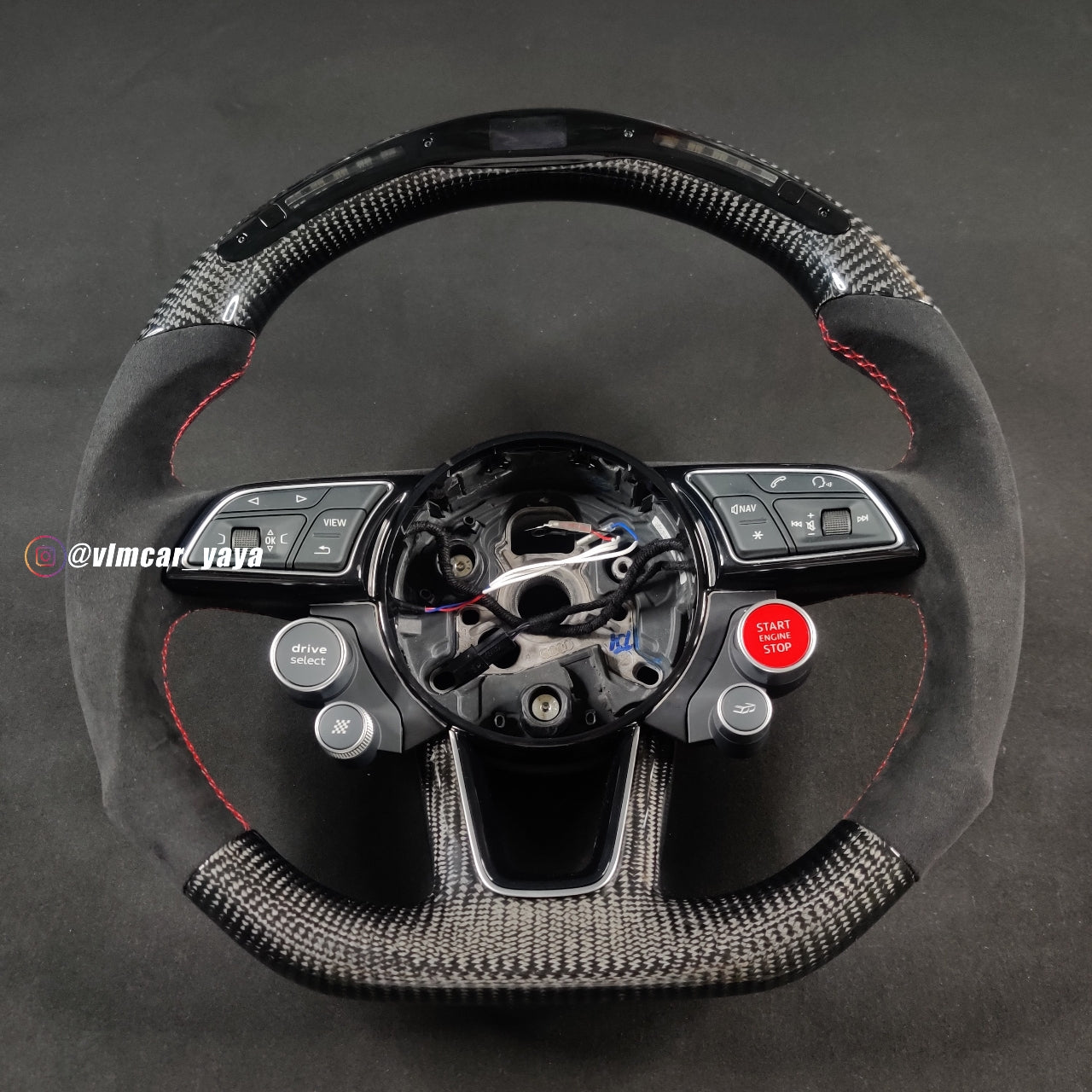 Private Custom Carbon Fiber Steering Wheel For Audi S3 S4 S5 RS3 RS4 RS7 A4 A5