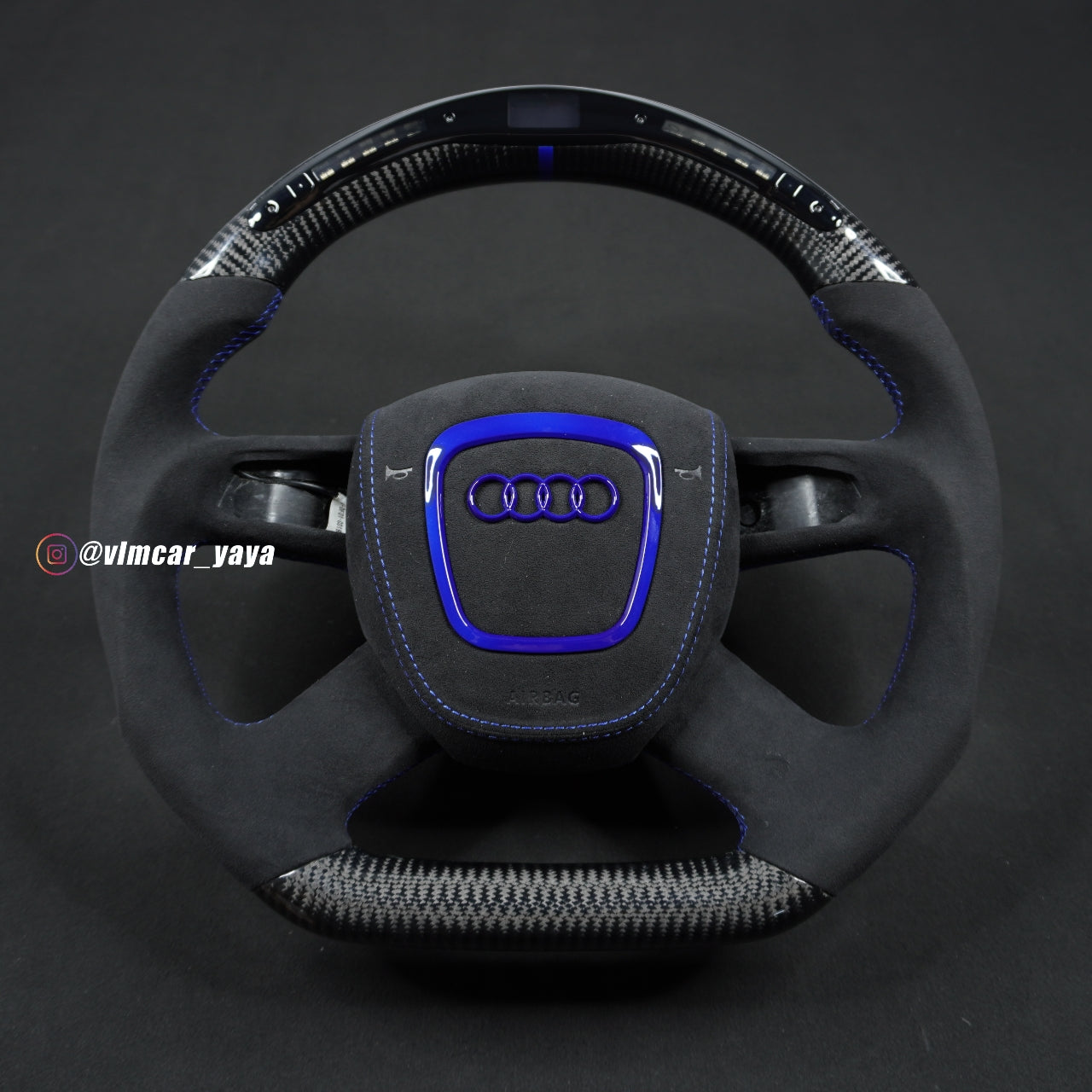 Private Custom Carbon Fiber Steering Wheel For Audi A3 A4 A6 RS Q5 Q7