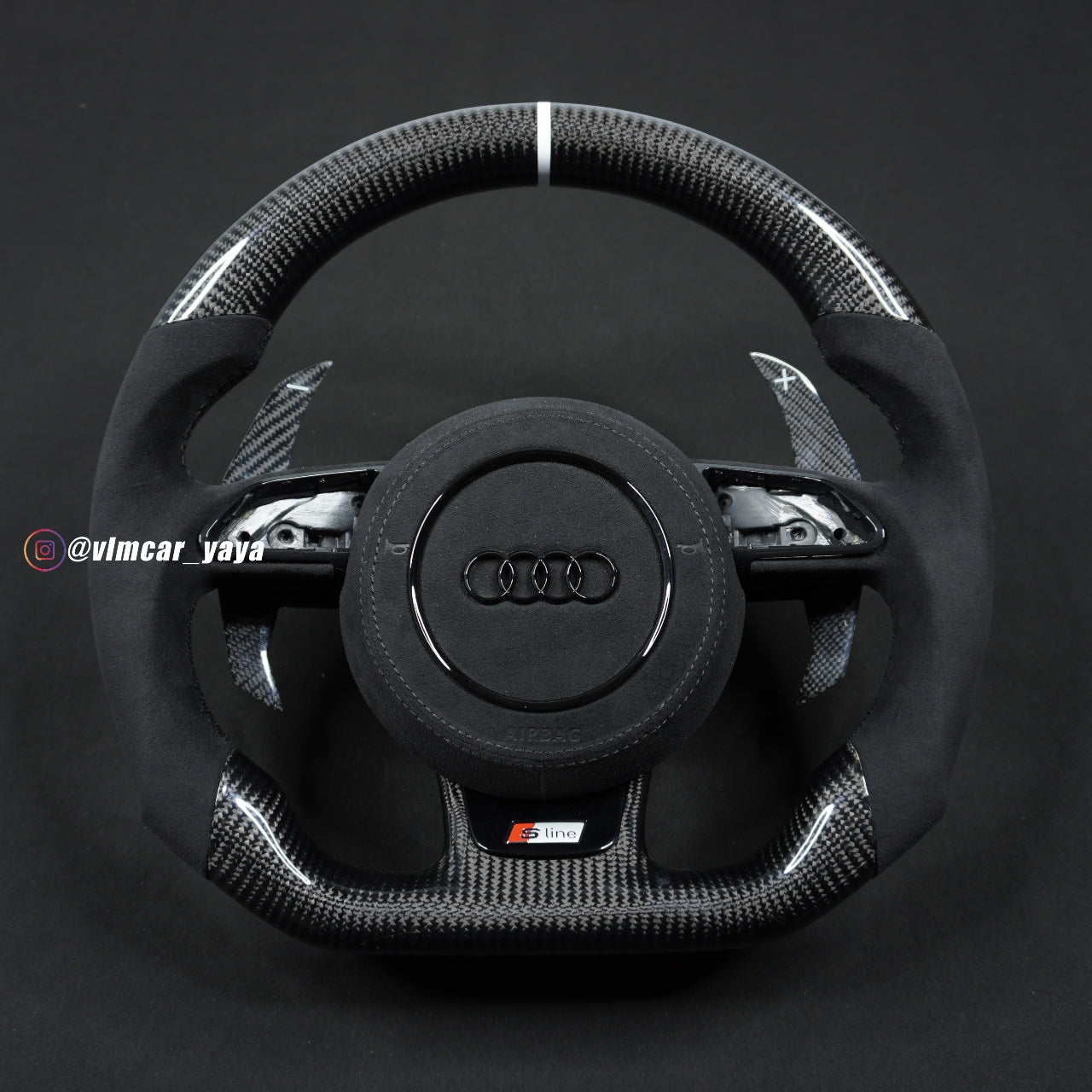 Private Custom Carbon Fiber Steering Wheel For Audi A1 S1 S3 S4 S5 RS3 RS4 RS5 SQ5