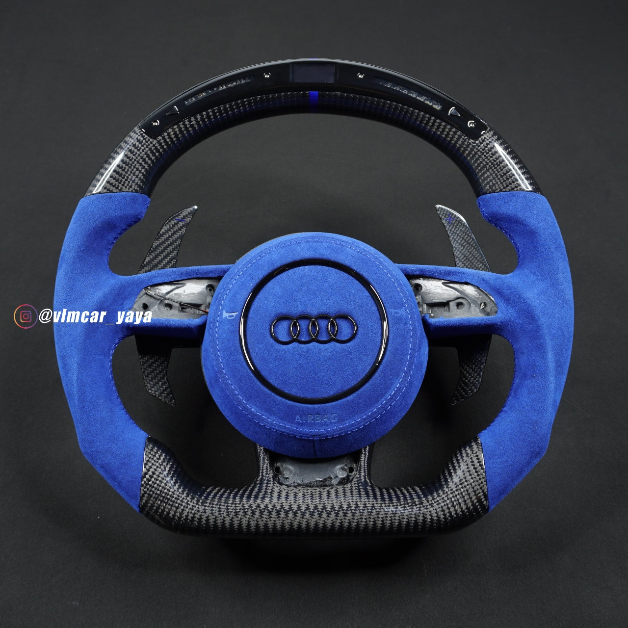 Private Custom Carbon Fiber Steering Wheel For Audi A1 S1 S3 S4 S5 RS3 RS4 RS5 SQ5