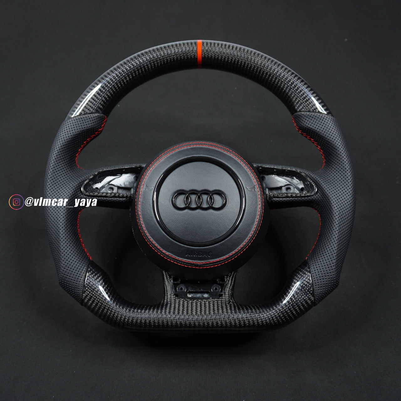 Private Custom Carbon Fiber Steering Wheel For Audi A1 S1 S3 S4 S5 RS3 RS4 RS5 SQ5