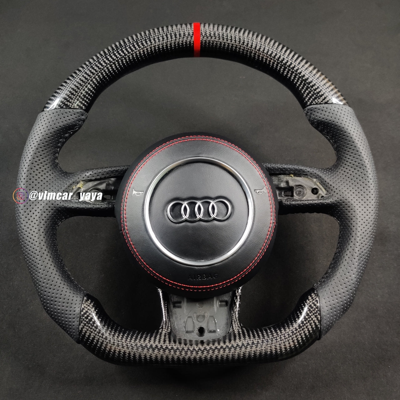 Private Custom Carbon Fiber Steering Wheel For Audi A1 A3 A4 A5 A6 A7 S6 S7 Q3