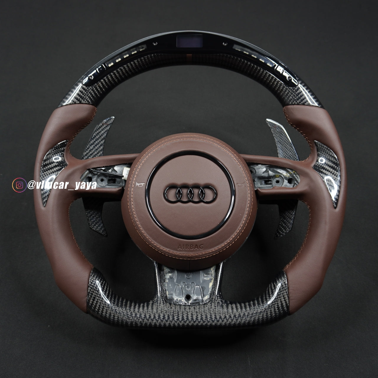 Private Custom Carbon Fiber Steering Wheel For Audi A1 A3 A4 A5 A6 A7 S6 S7 Q3