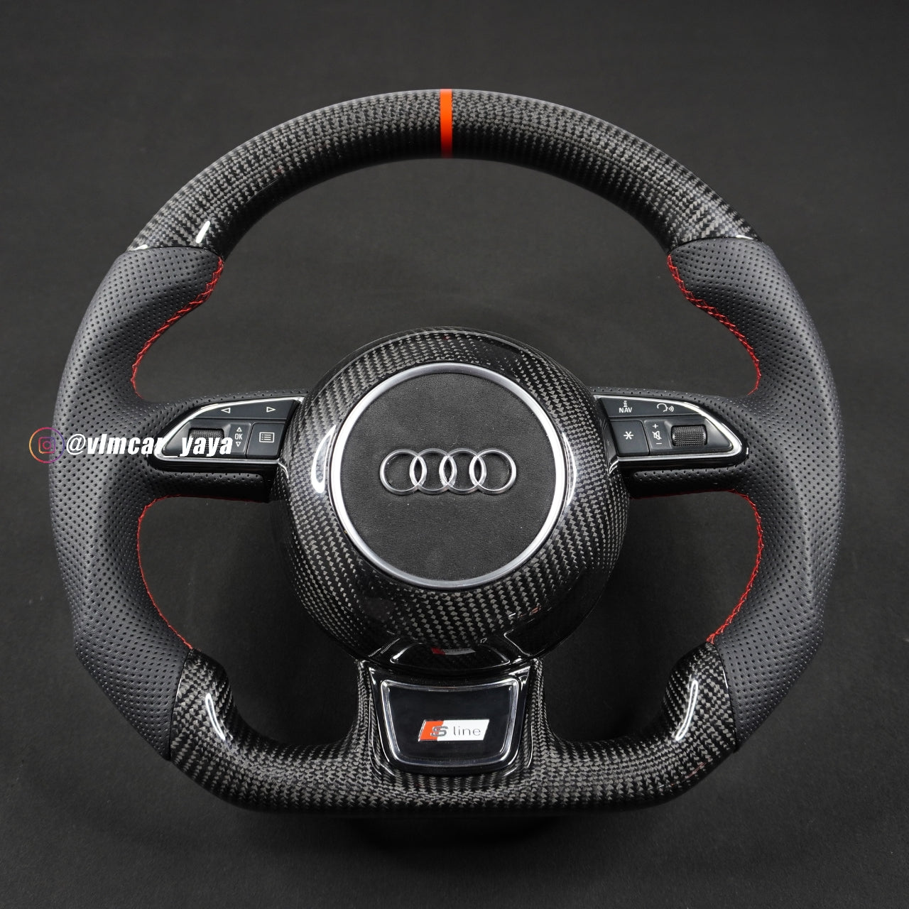 Private Custom Carbon Fiber Steering Wheel For Audi A1 A3 A4 A5 A6 A7 S6 S7 Q3