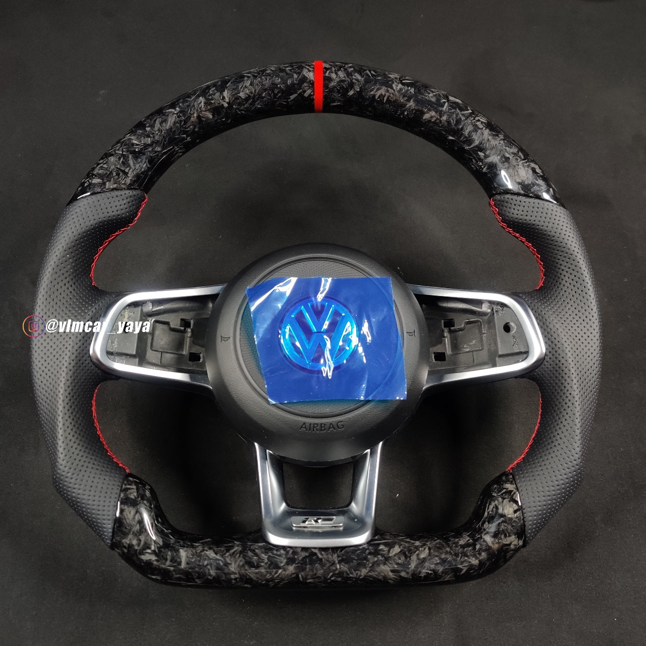 Private Custom Carbon Fiber Steering Wheel For Volkswagen Golf7 MK7 R GTI VW