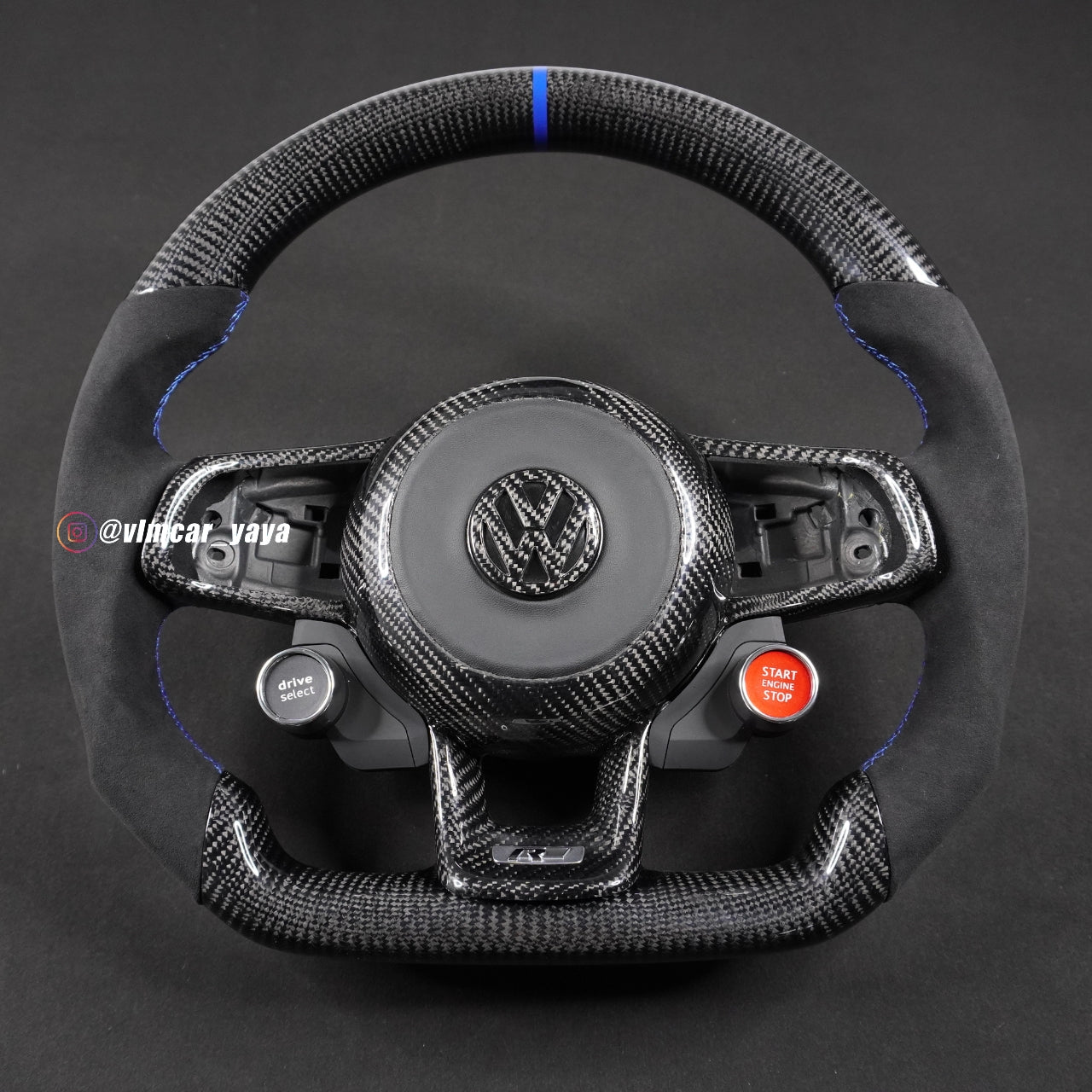 Private Custom Carbon Fiber Steering Wheel For Volkswagen Golf7 MK7 R GTI VW