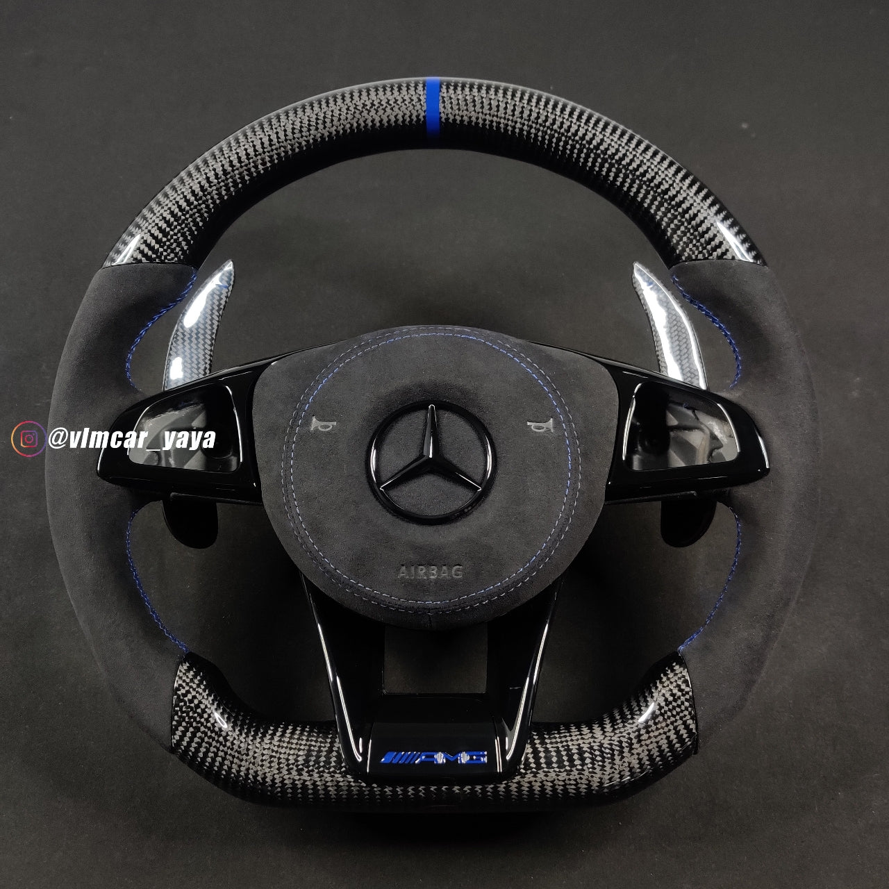 Private Custom Carbon Fiber Steering Wheel For Benz C-class CLA GLA W205 W117 W176