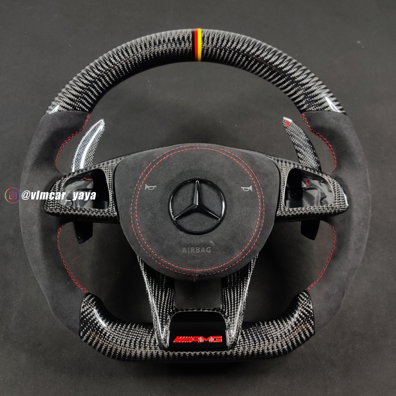 Private Custom Carbon Fiber Steering Wheel For Benz C-class CLA GLA W205 W117 W176