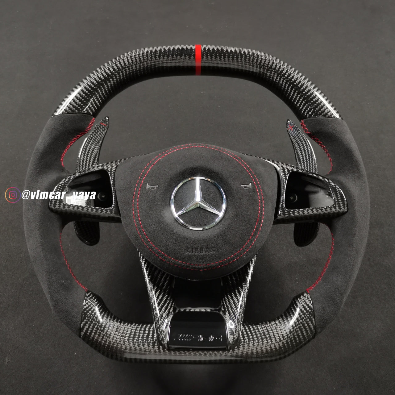 Private Custom Carbon Fiber Steering Wheel For Benz C-class CLA GLA W205 W117 W176