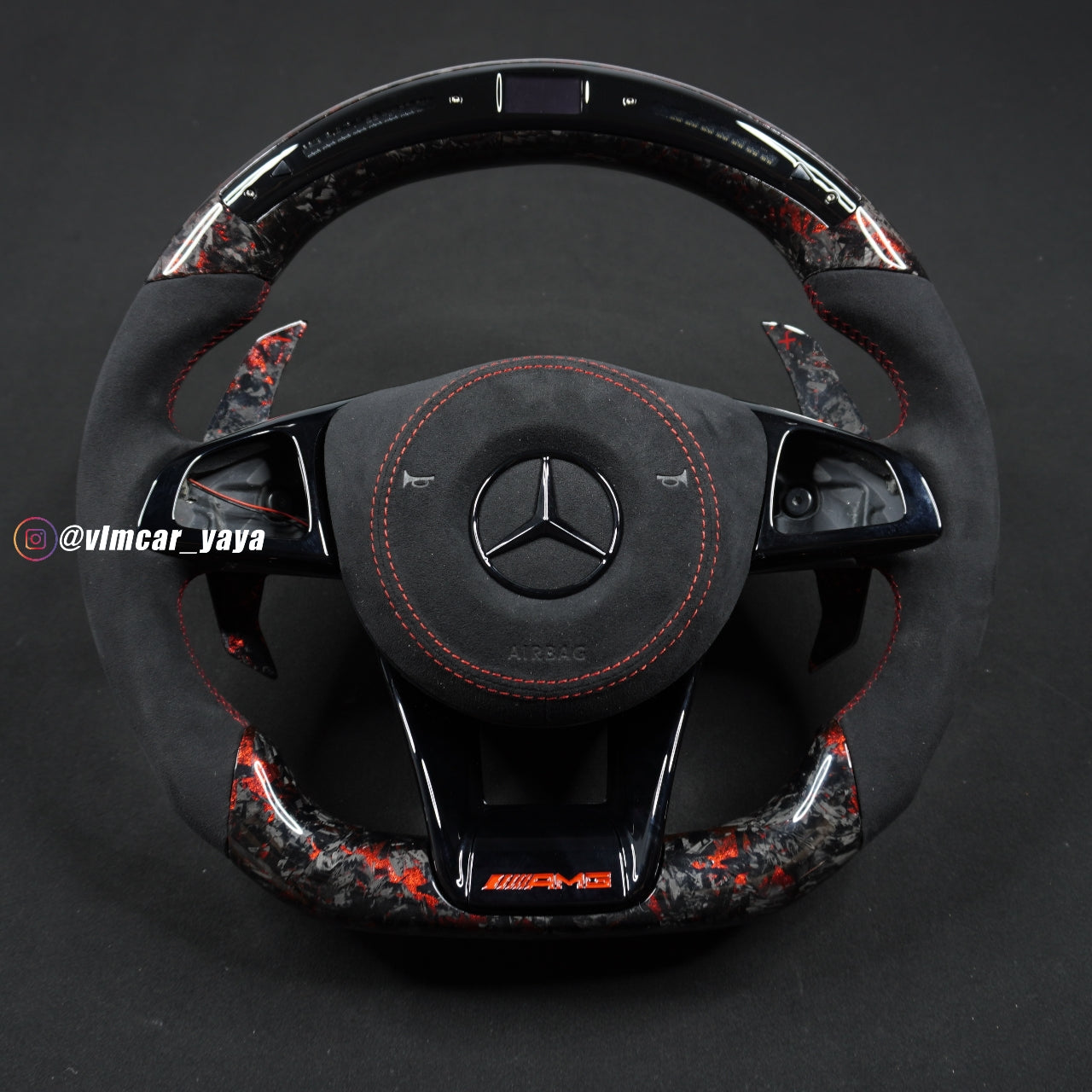 Private Custom Carbon Fiber Steering Wheel For Benz C-class CLA GLA W205 W117 W176