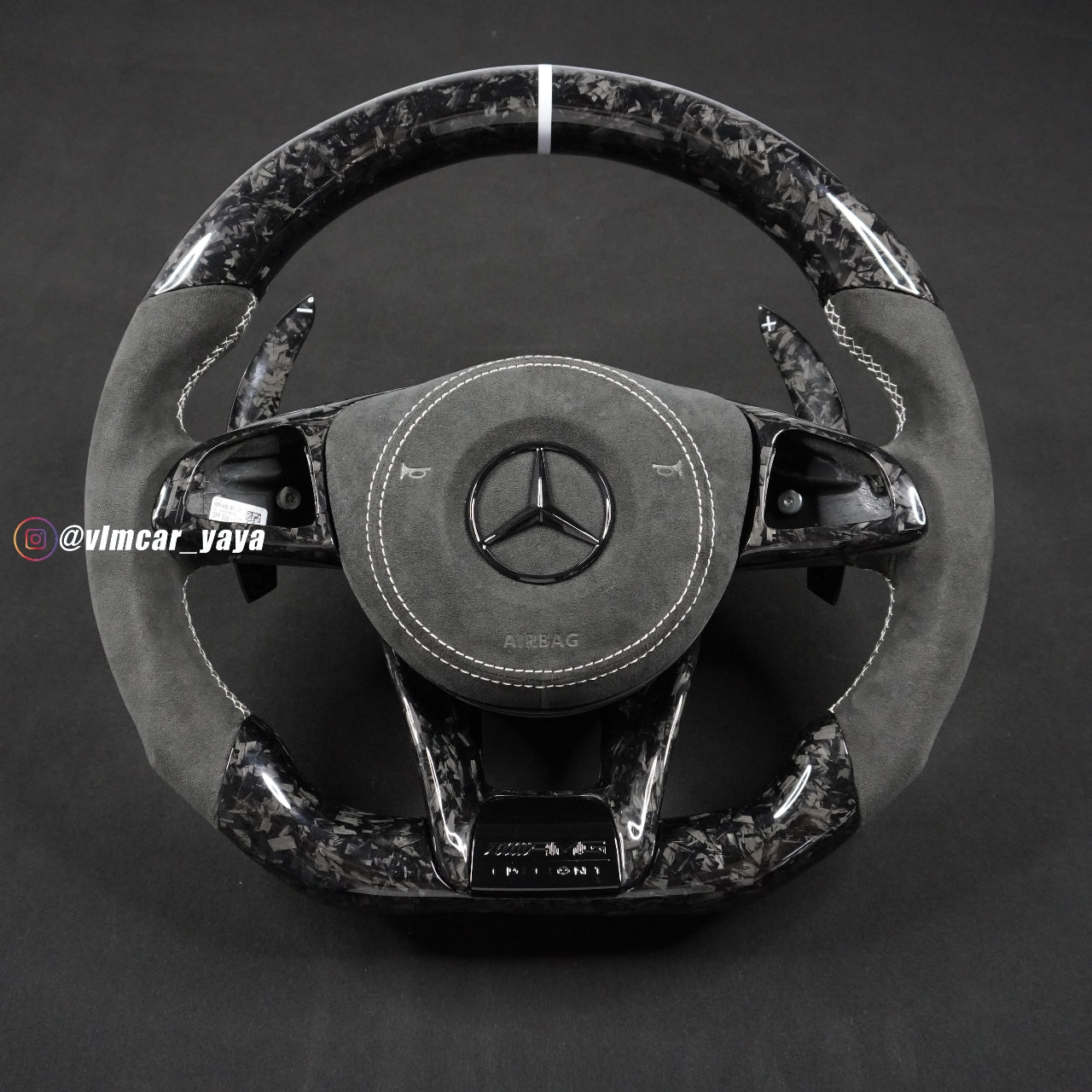 Private Custom Carbon Fiber Steering Wheel For Benz C-class CLA GLA W205 W117 W176