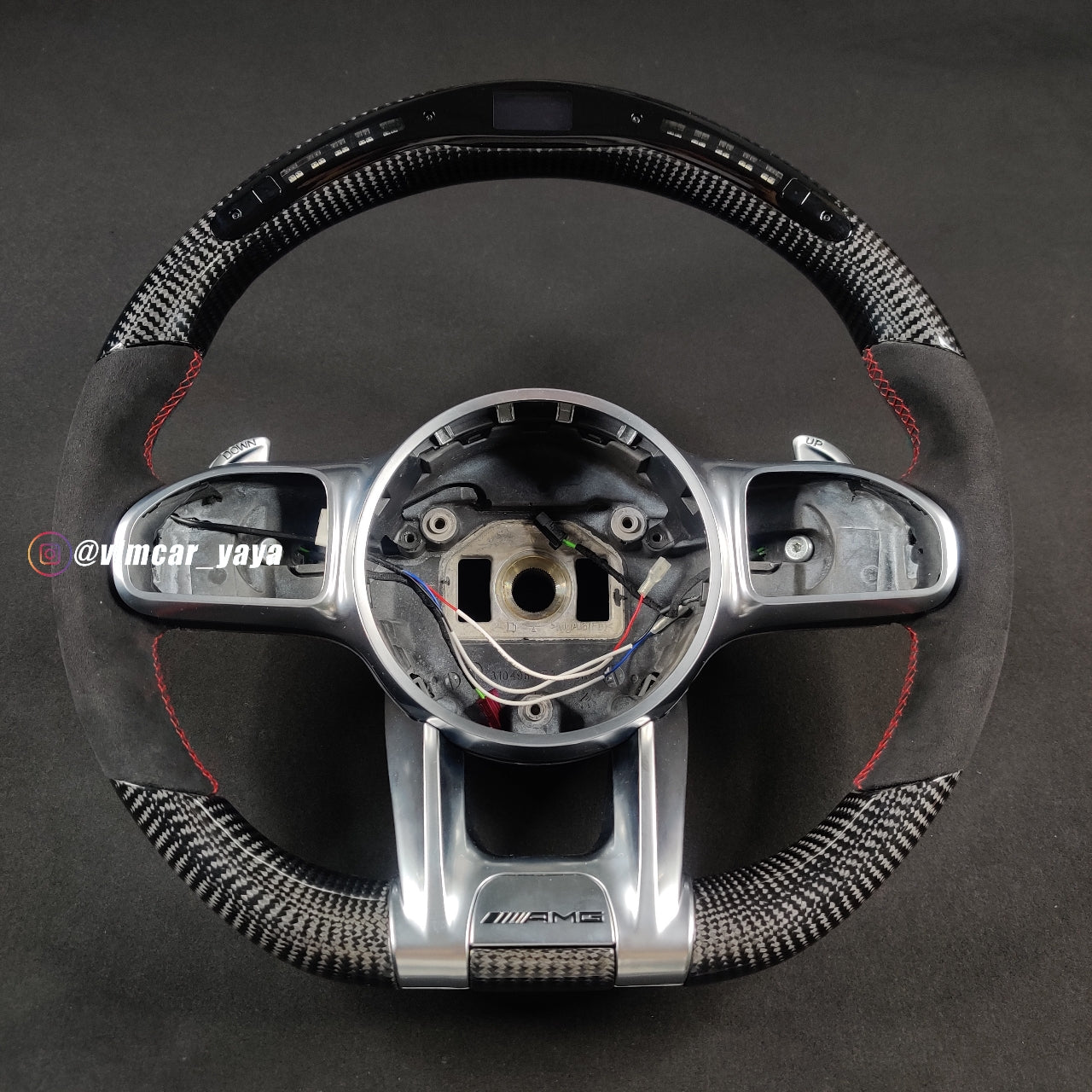 Private Custom Carbon Fiber Steering Wheel For Mercedes Benz C/ E / S / G AMG / Old  Model to New AMG 809