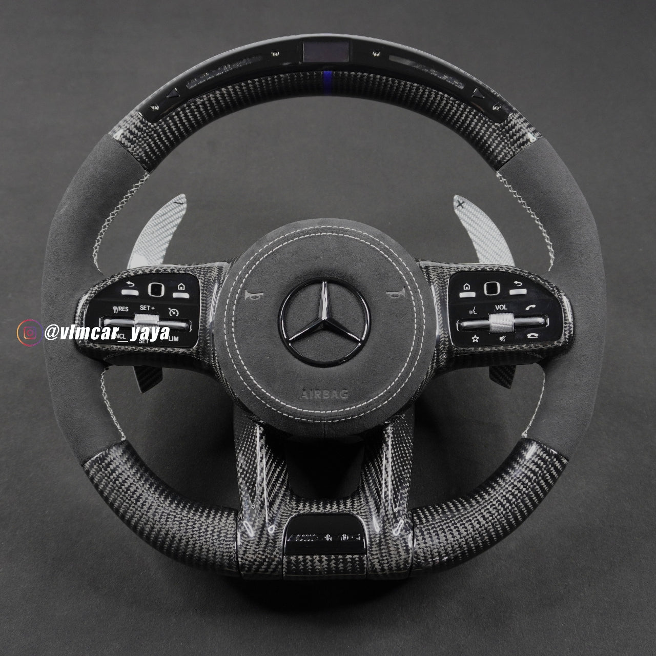 Private Custom Carbon Fiber Steering Wheel For Mercedes Benz C/ E / S / G AMG / Old  Model to New AMG 809