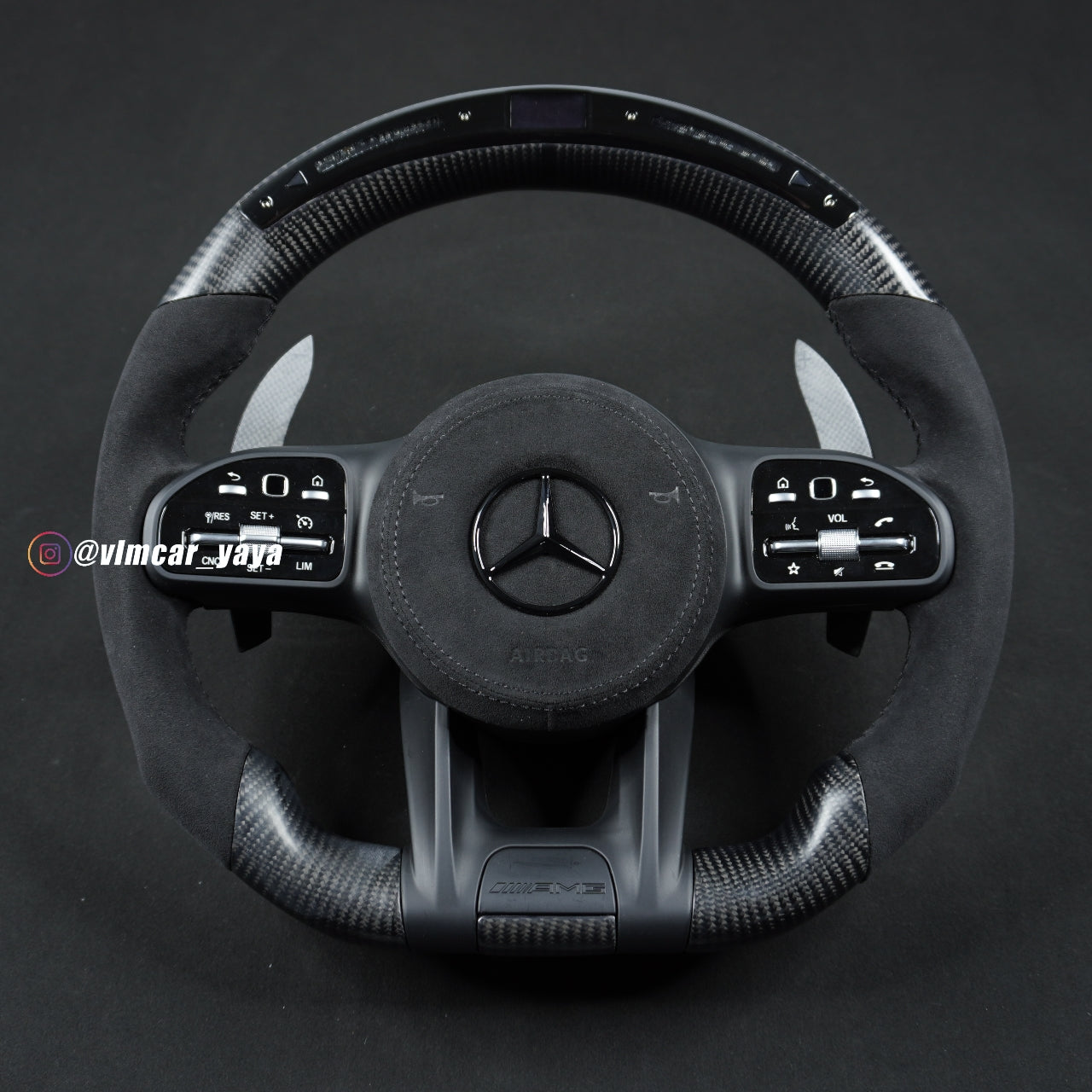 Private Custom Carbon Fiber Steering Wheel For Mercedes Benz C/ E / S / G AMG / Old  Model to New AMG 809