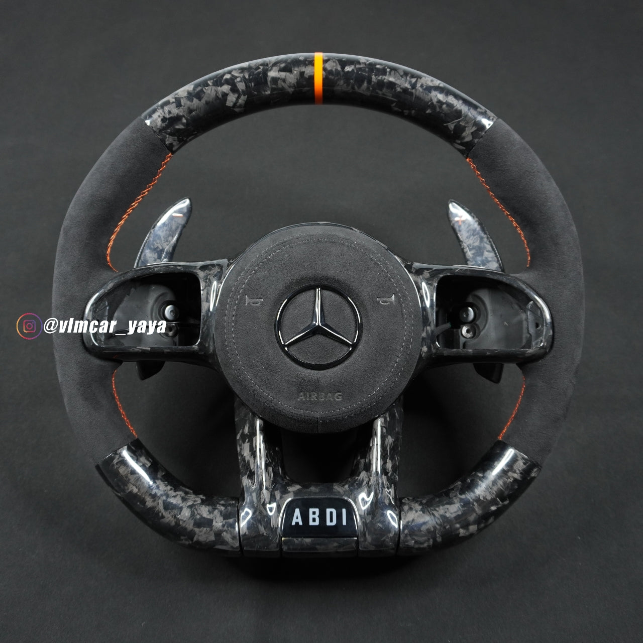 Private Custom Carbon Fiber Steering Wheel For Mercedes Benz C/ E / S / G AMG / Old  Model to New AMG 809