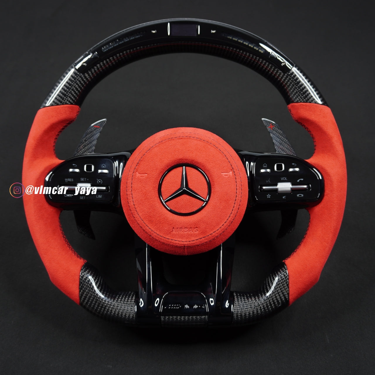 Private Custom Carbon Fiber Steering Wheel For Mercedes Benz C/ E / S / G AMG / Old  Model to New AMG 809