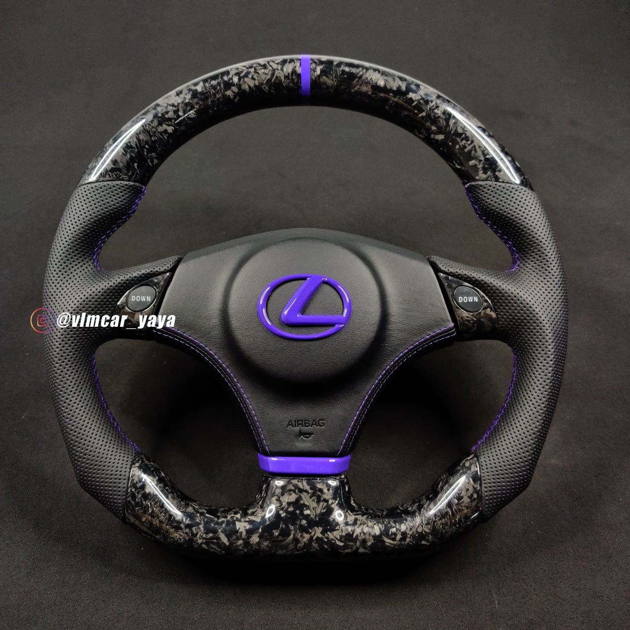 Private Custom Carbon Fiber Steering Wheel For Lexus IS200 IS300