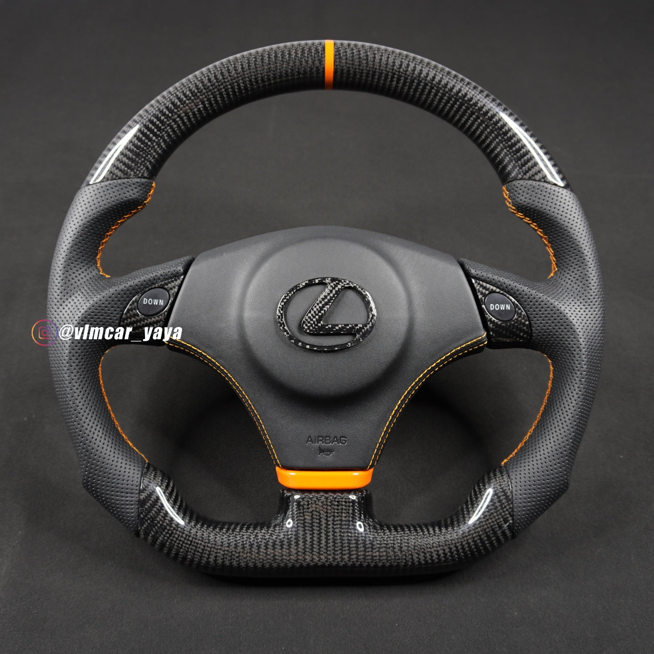 Private Custom Carbon Fiber Steering Wheel For Lexus IS200 IS300