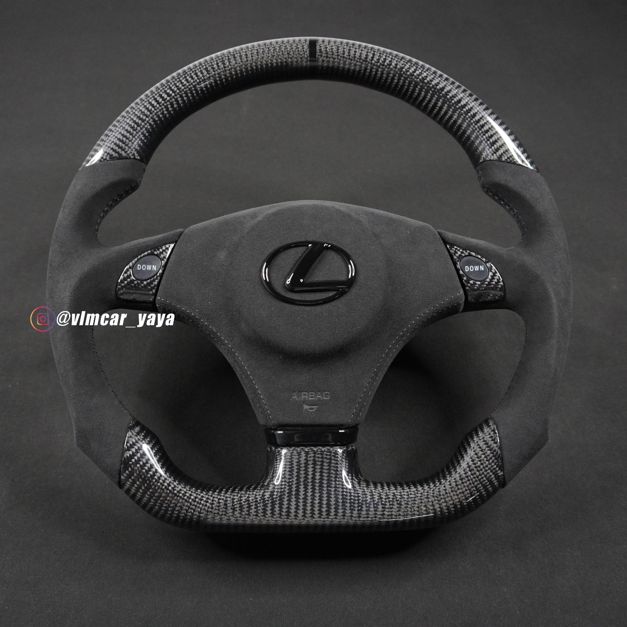 Private Custom Carbon Fiber Steering Wheel For Lexus IS200 IS300