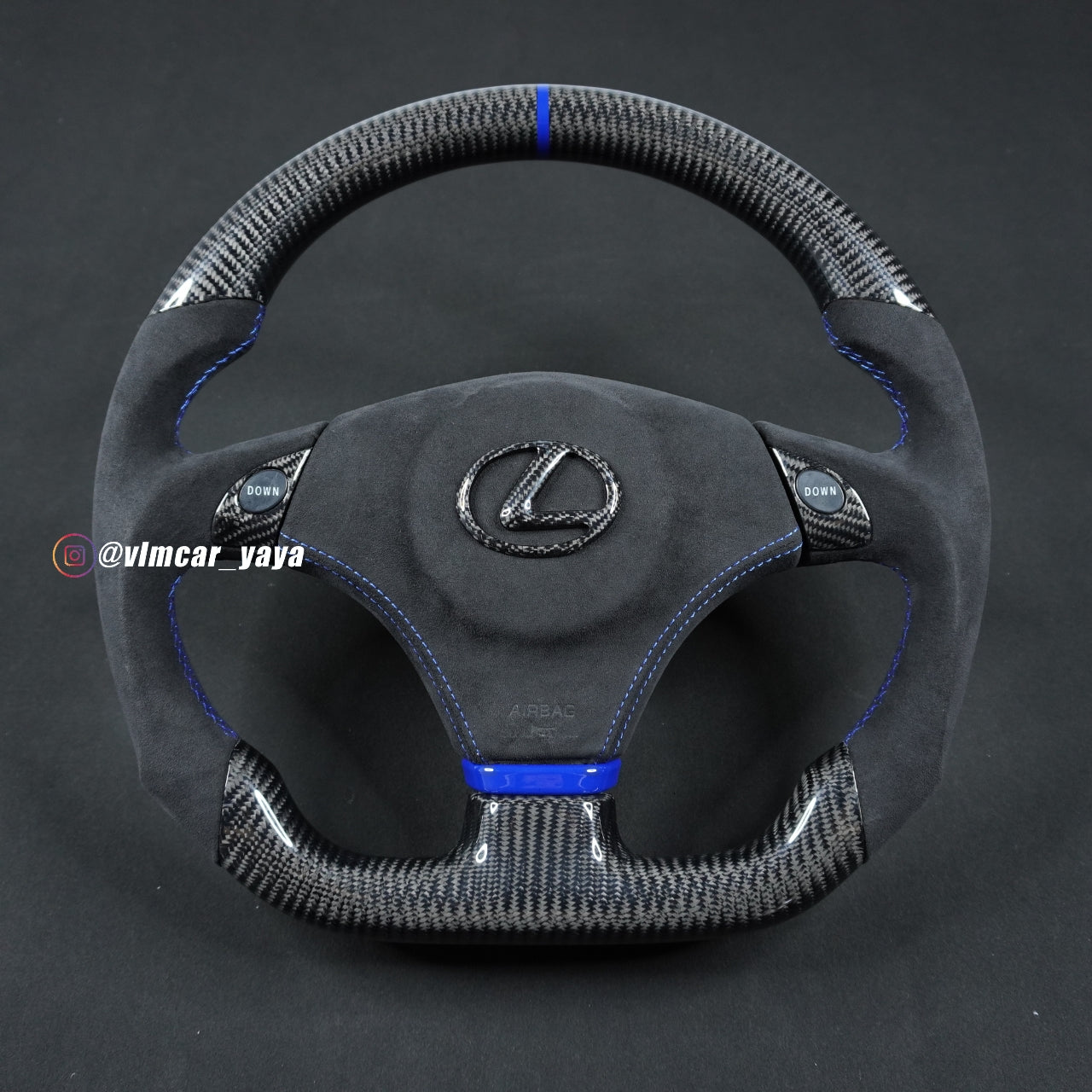 Private Custom Carbon Fiber Steering Wheel For Lexus IS200 IS300