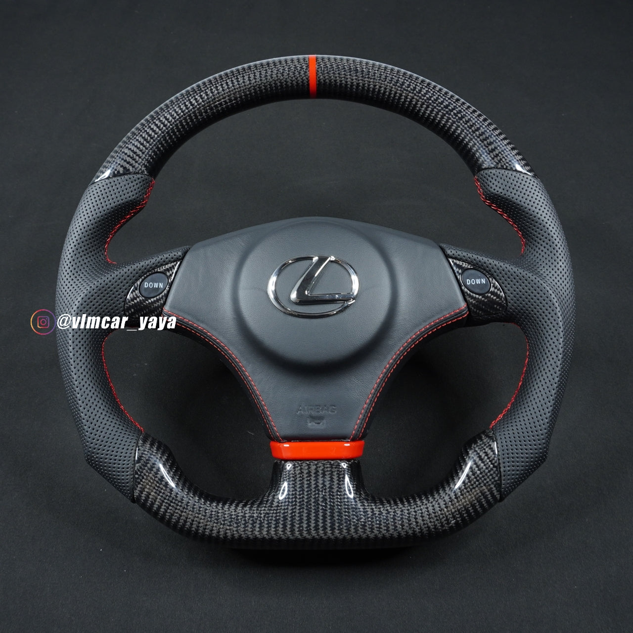 Private Custom Carbon Fiber Steering Wheel For Lexus IS200 IS300