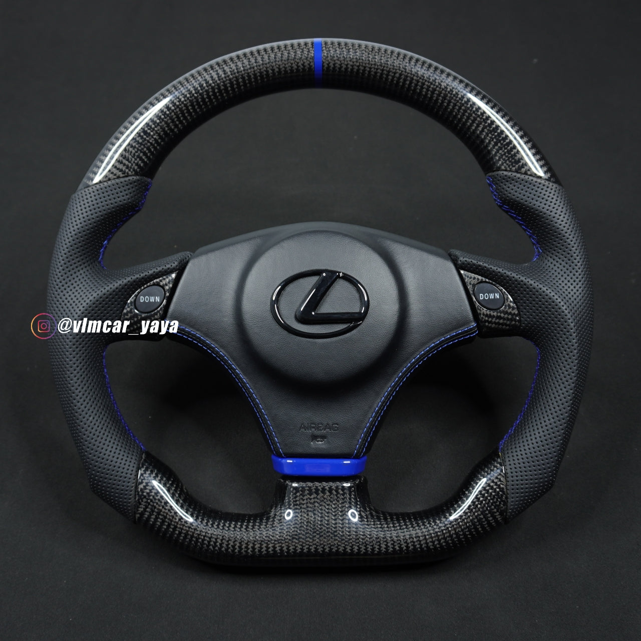 Private Custom Carbon Fiber Steering Wheel For Lexus IS200 IS300